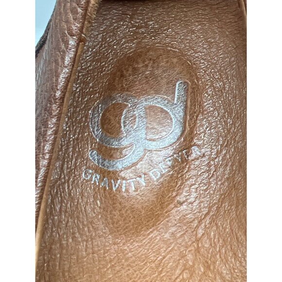 Gravity Defyer Mens Brown Leather Slip-On Shoes Loafers TB8053B Size 9 - Picture 6 of 7